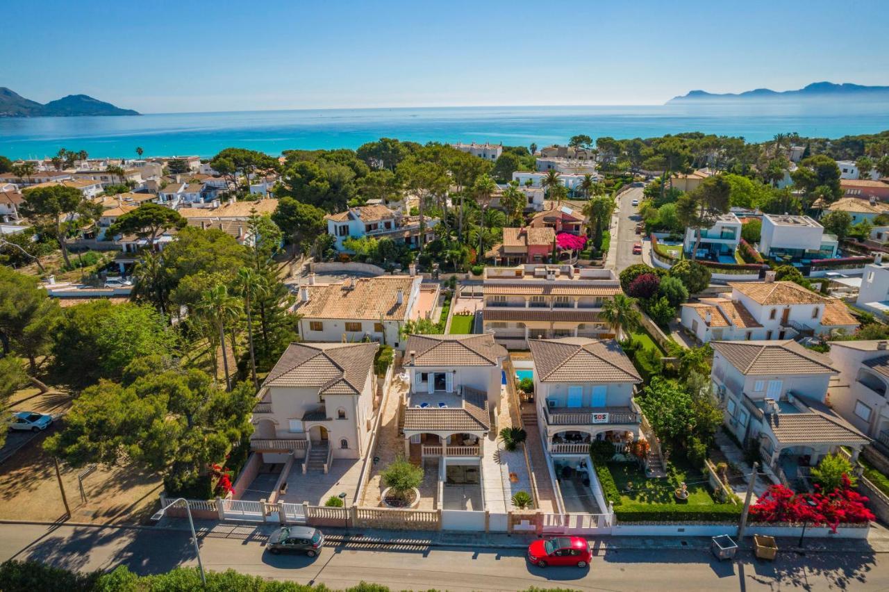 Вилла Benestar Pool And Beach In Platja De Муро Экстерьер фото